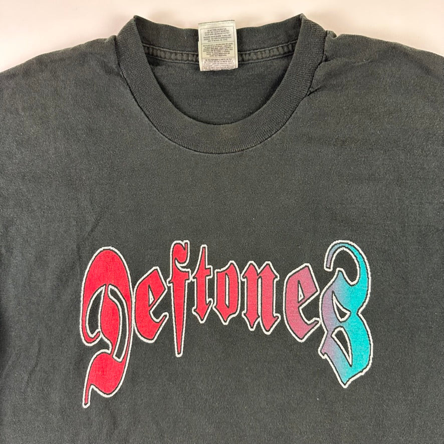 Vintage 90s Deftones Shirt Large Rainbow