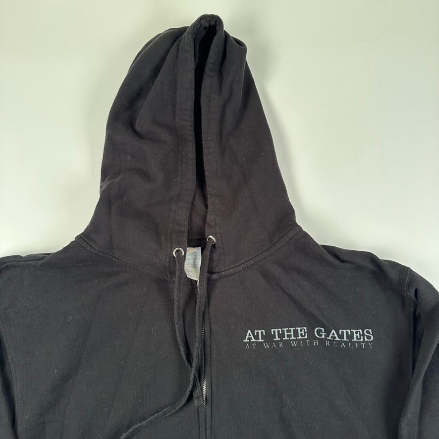 At The Gates Zip Up Sweatshirt Large At War With Reality