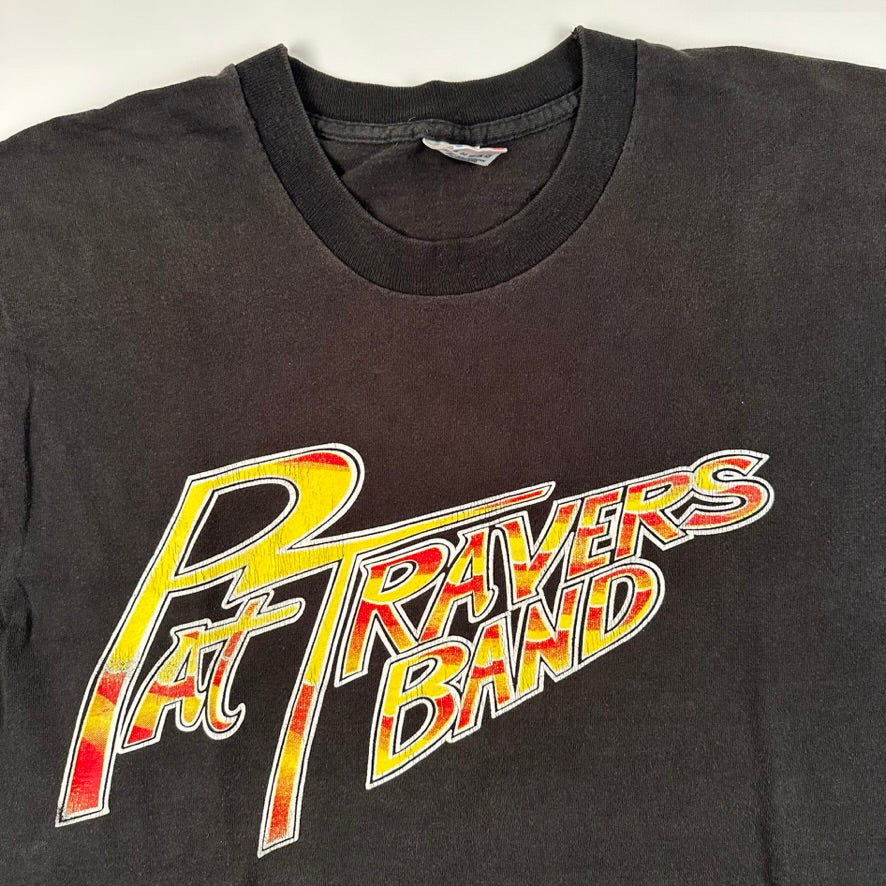 Vintage 90s Pat Travers Band Shirt Large 100% Rock