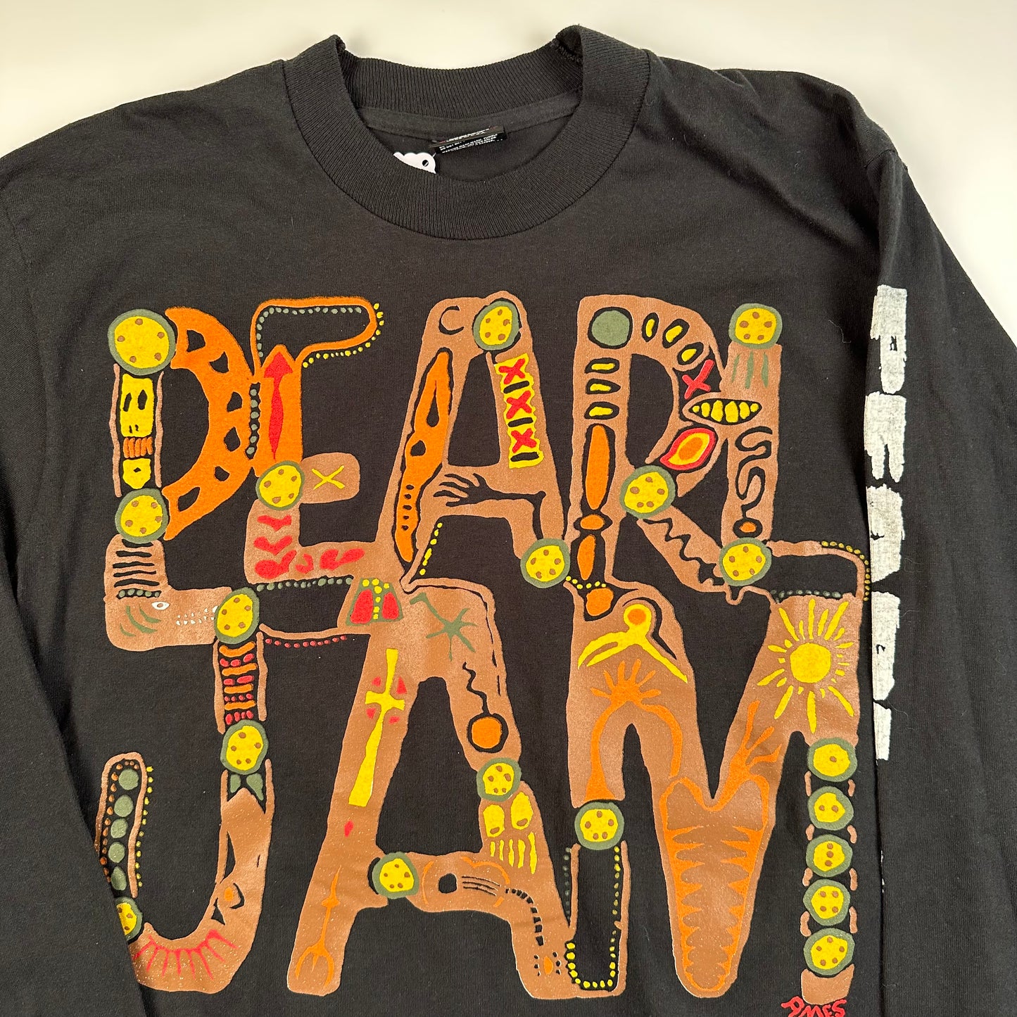 Vintage 90s Pearl Jam Long Sleeve Shirt Medium Rhinos