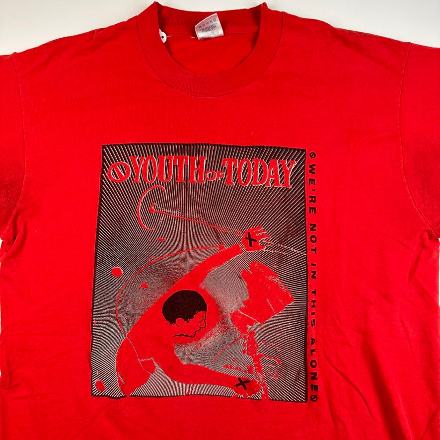 Vintage 90s Youth Of Today Shirt Large We're Not In This Alone&nbsp;