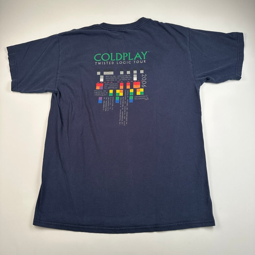 Vintage 2006 Coldplay Shirt Large Twisted Logic Tour