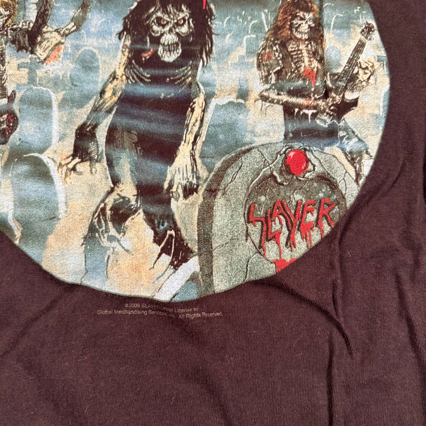 Vintage 2000s Slayer Shirt XL Live Undead