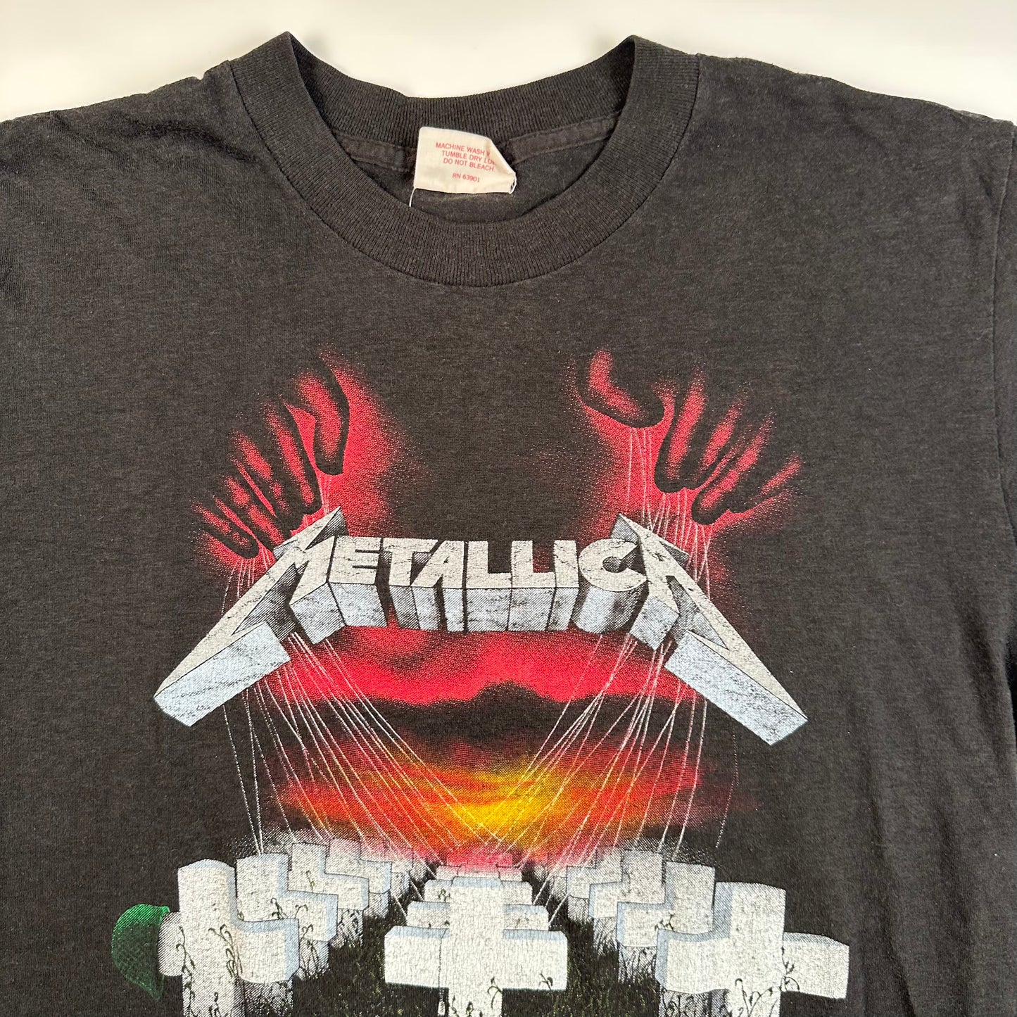 Vintage 1987 Metallica Shirt Large Master Of Puppets Tour