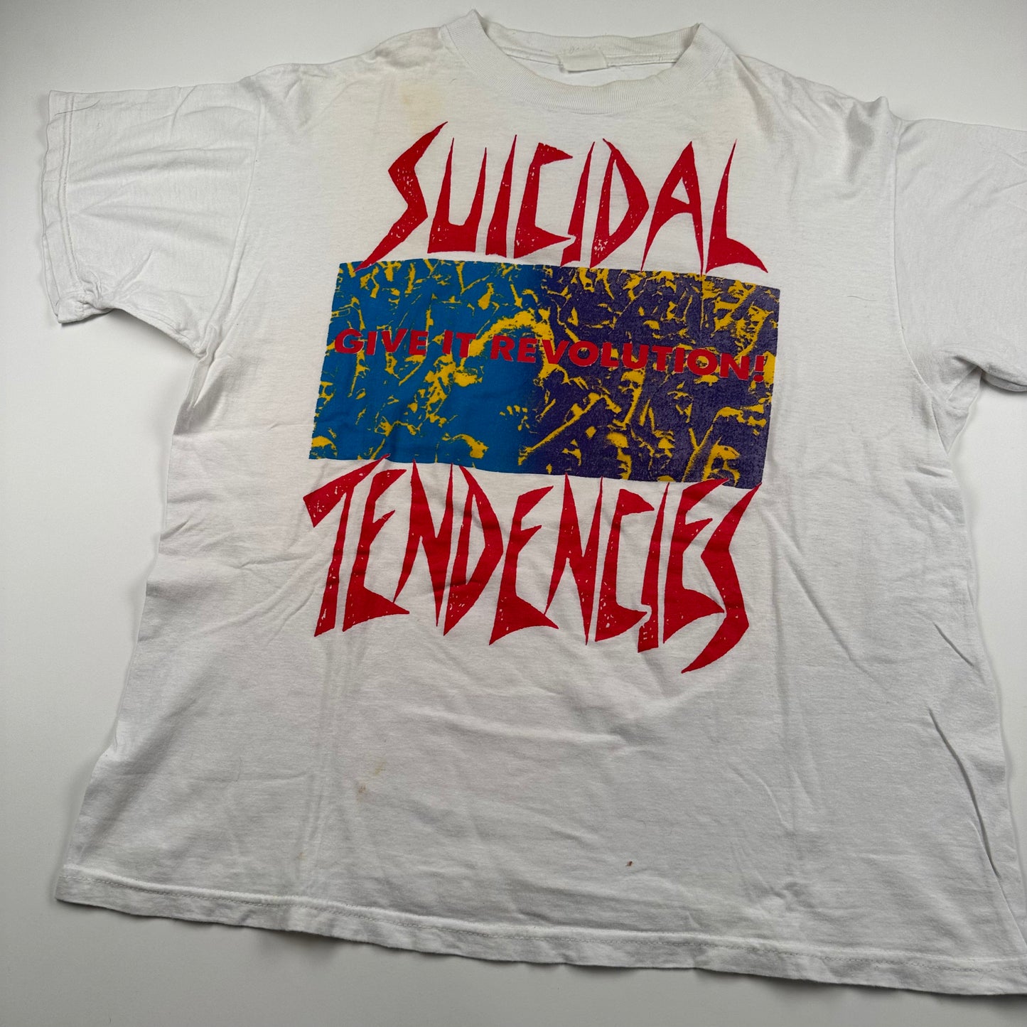 Vintage 1990 Suicidal Tendencies Shirt Large Give It Revolution