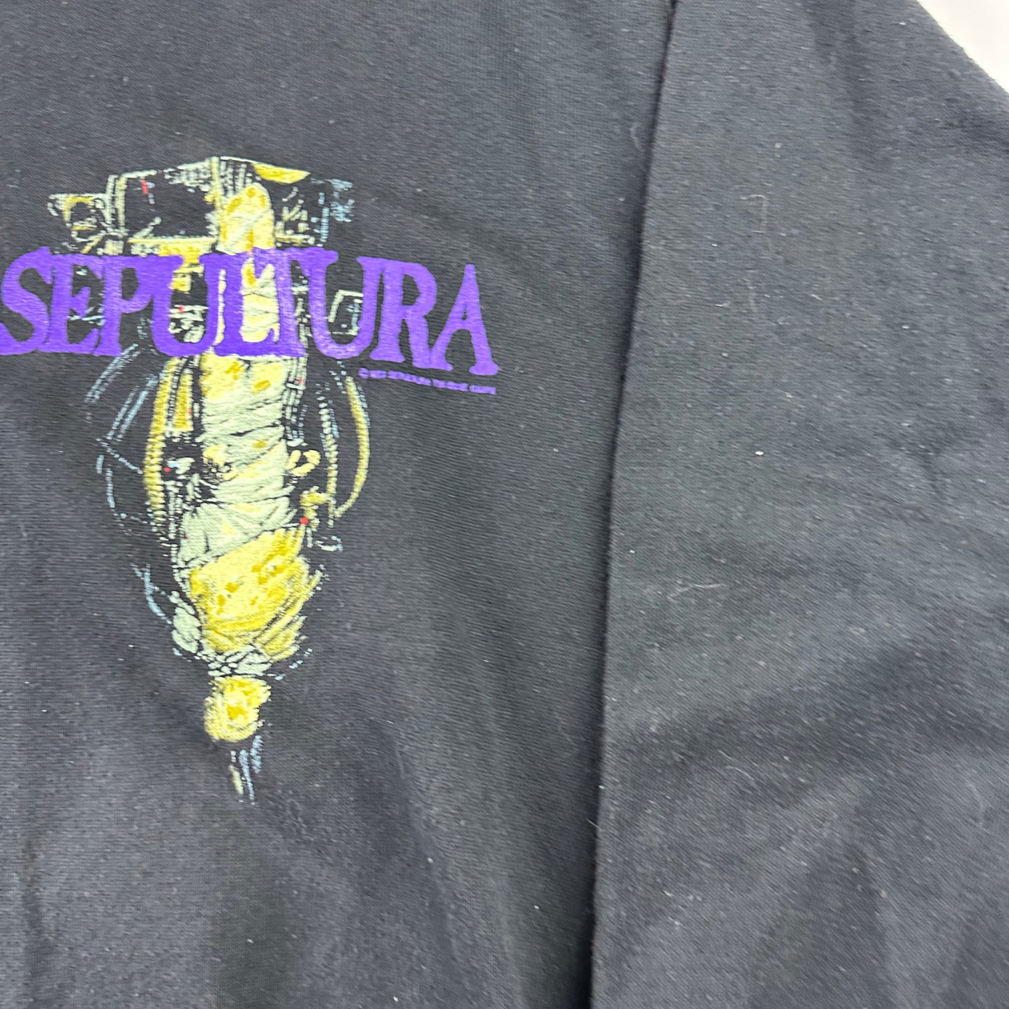 Vintage 90s Sepultura Zip Up Sweatshirt XL