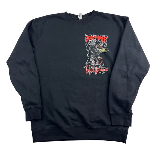 Gods Hate Twitching Tongues Crewneck Sweatshirt Medium