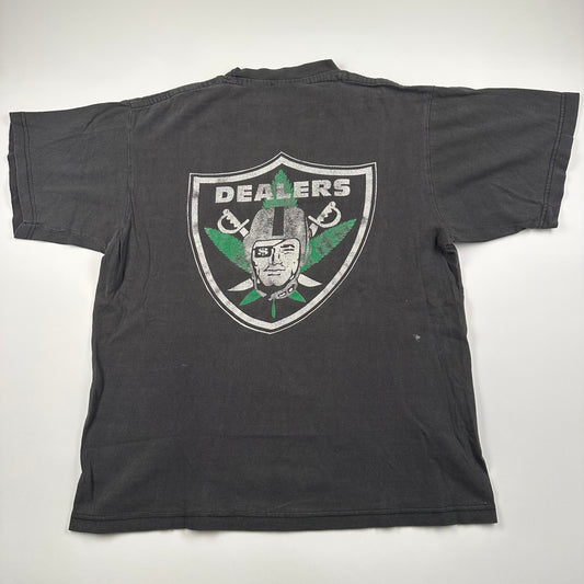 Vintage 90s Dealers Shirt Large Weed