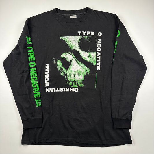 Vintage 1994 Type O Negative Long Sleeve Shirt Large Christian Women