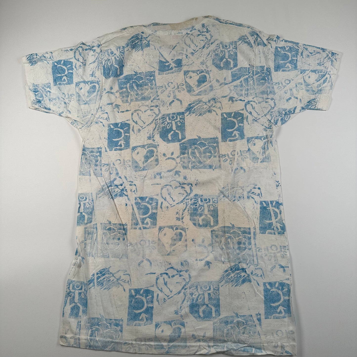 Vintage 1990 Nelson Shirt Large All Over Print