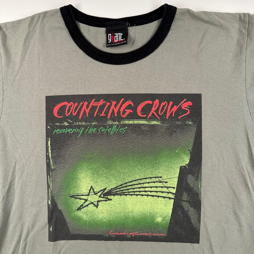 Vintage 90s Counting Crows Ringer Shirt Large Recovering The Satellites