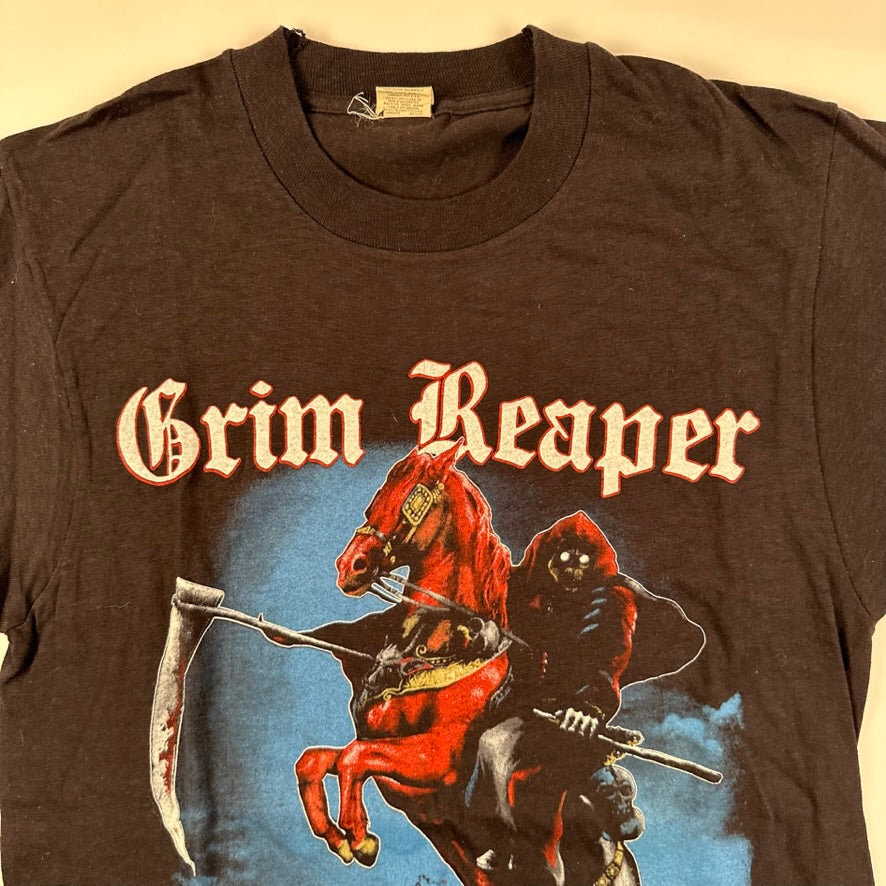 Vintage 1984 Grim Reaper Shirt Medium See You In Hell