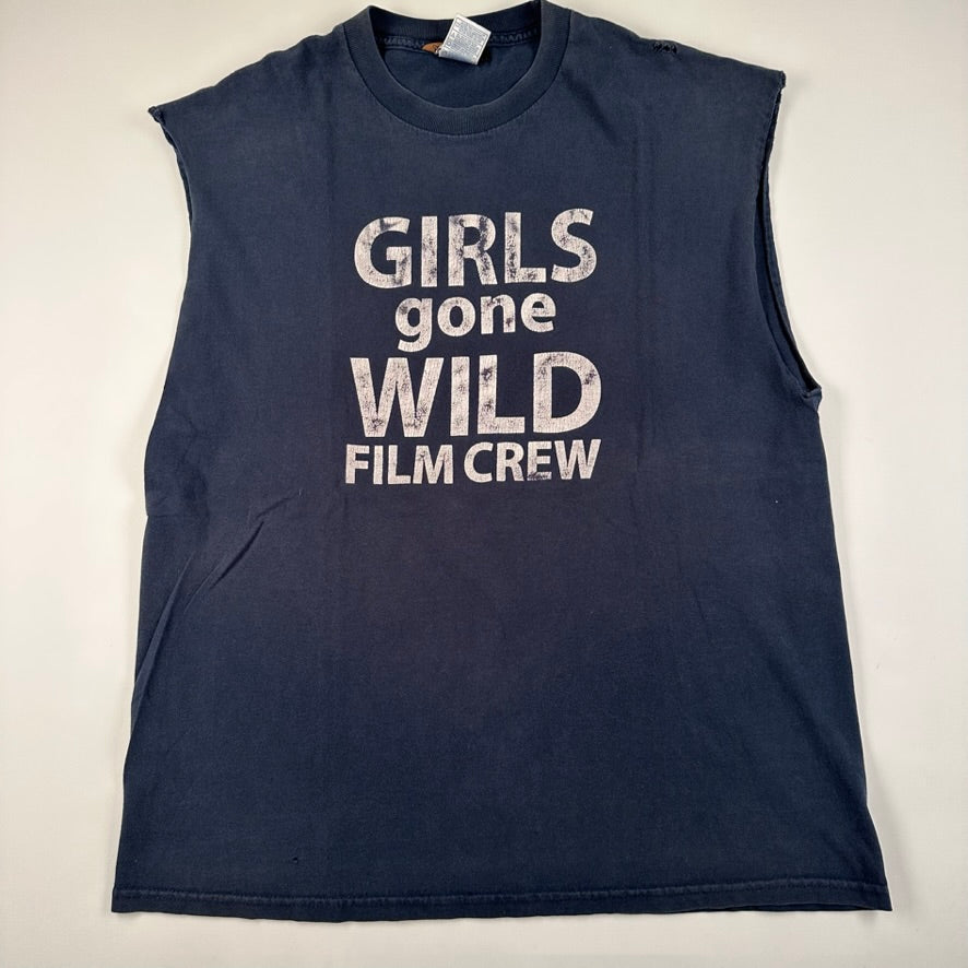 Vintage 2000s Girls Gone Wild Film Crew Sleeveless Shirt XL