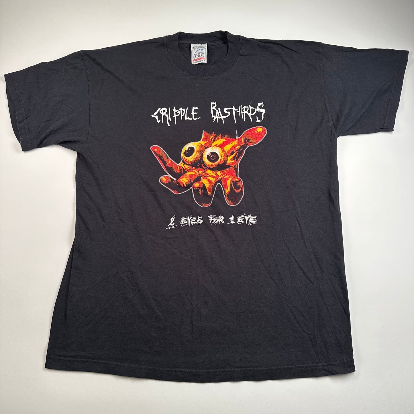 Vintage 2003 Cripple Bastards Shirt XL 2 Eyes