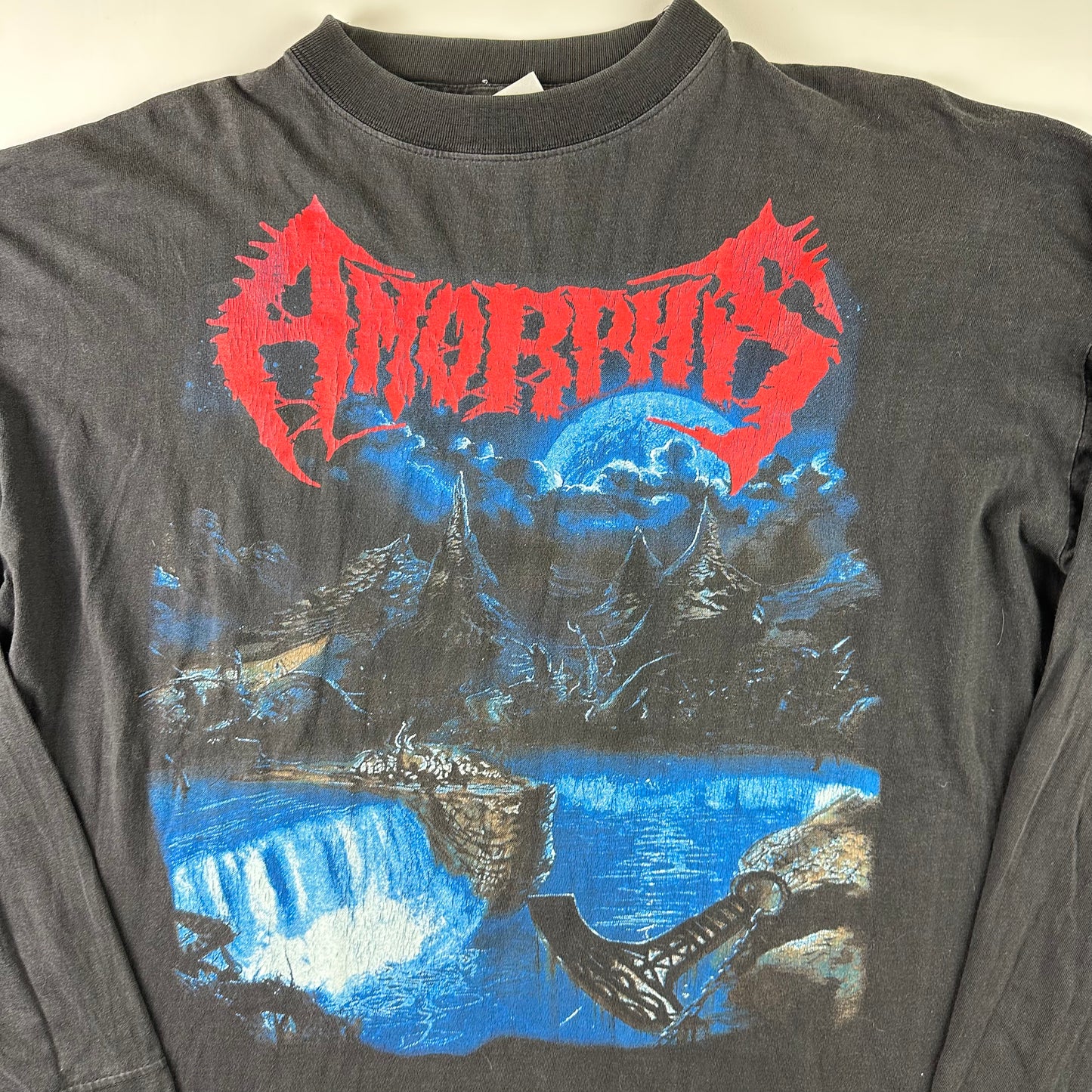 Vintage 90s Amorphis Long Sleeve Shirt XL Tales From The Thousand Lakes