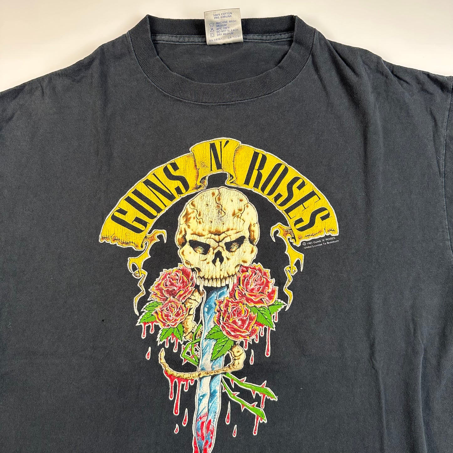 Vintage 1991 Guns N Roses Shirt XL Here Today Gone To Hell