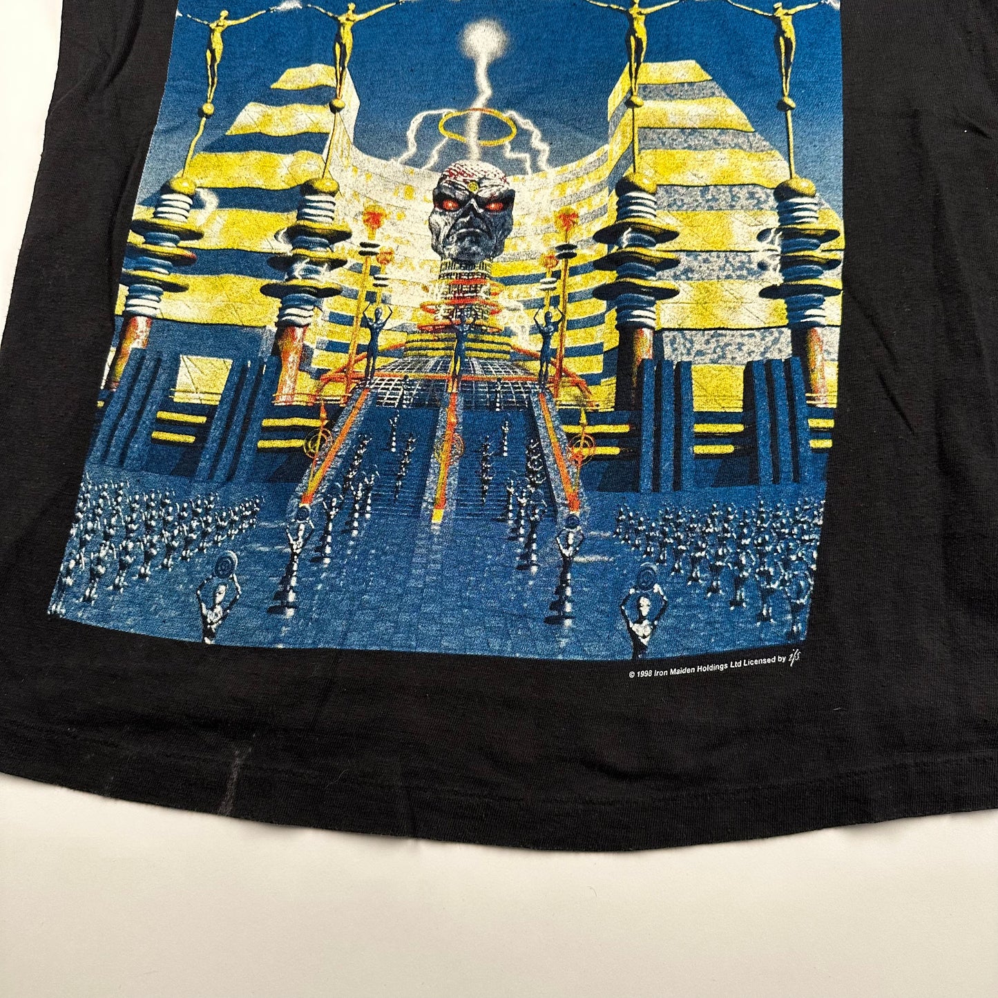 Vintage 1998 Iron Maiden Shirt Large Metal Collection Wear