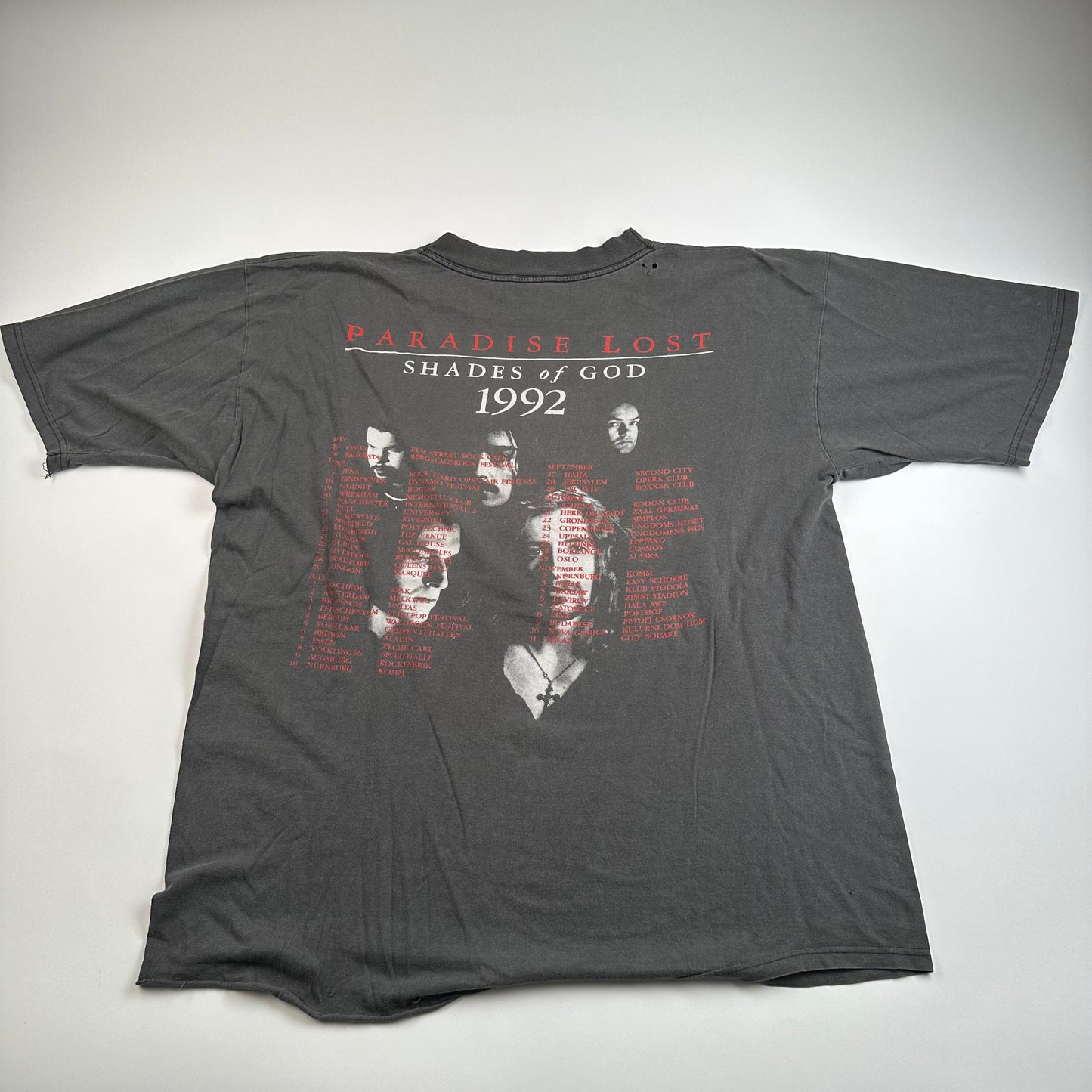 Vintage 1992 Paradise Lost Shirt XL Shades Of God