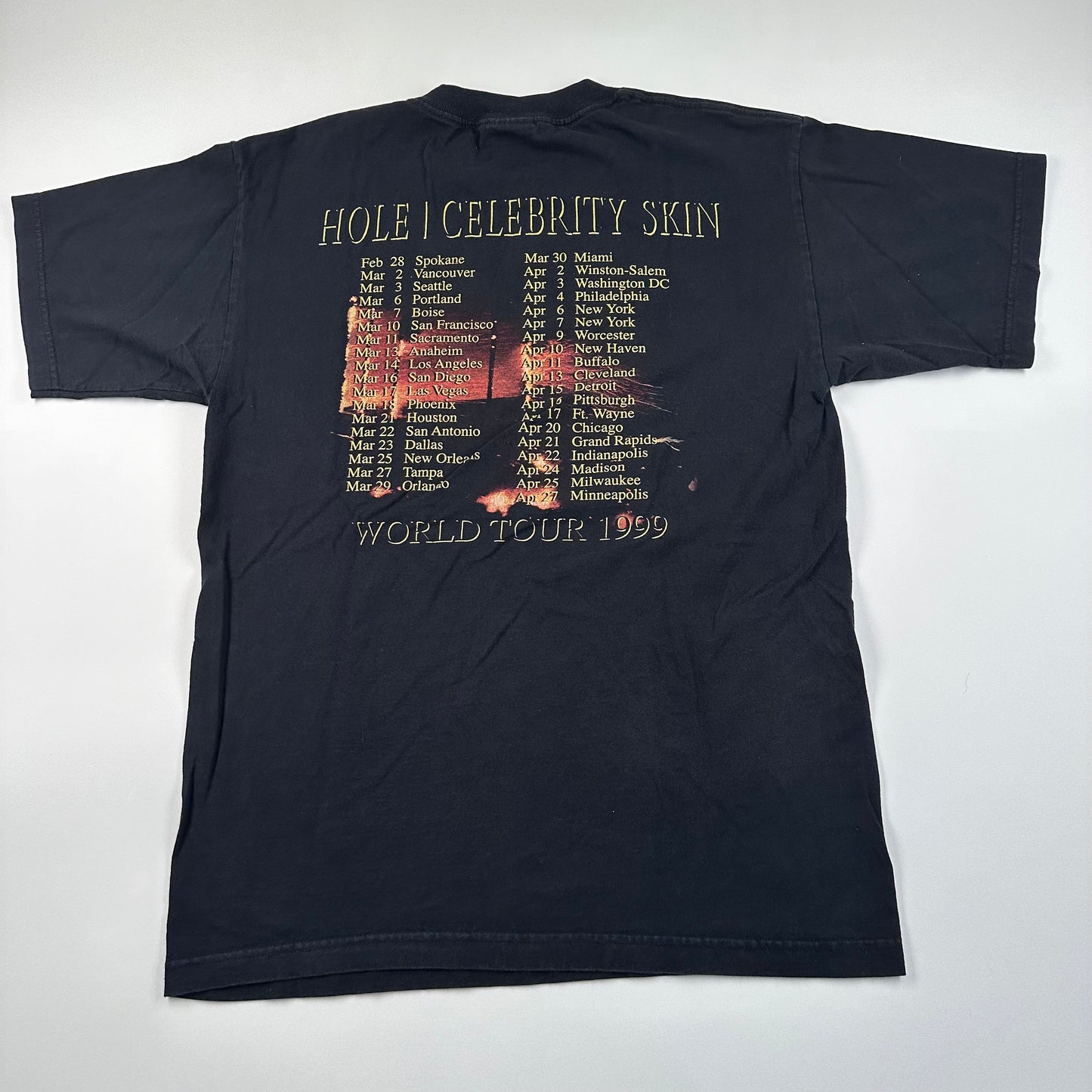 Vintage 1999 Hole Shirt Large Celebrity Skin