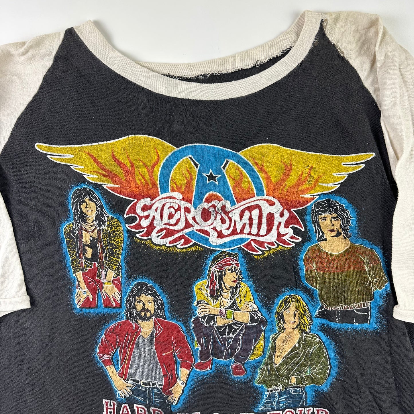 Vintage 1982 Aerosmith Shirt Large Rock In Hard Place Tour