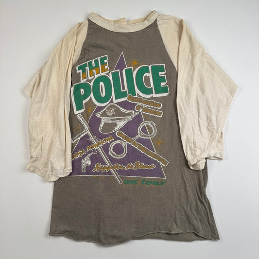 Vintage 80s The Police Shirt Small On Tour