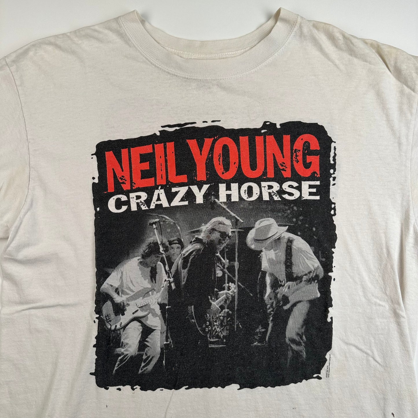 Vintage 2001 Neil Young Shirt Large Crazy Horse