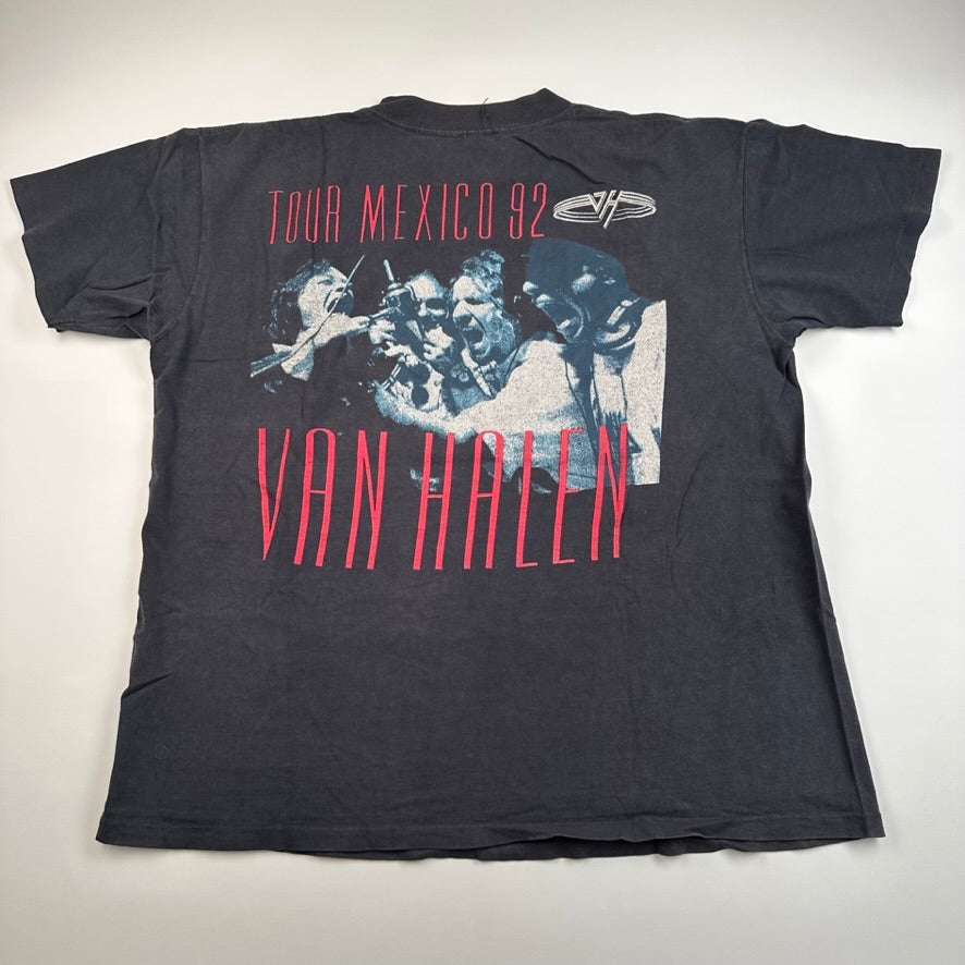 Vintage 1992 Van Halen Shirt Large Mexico Tour