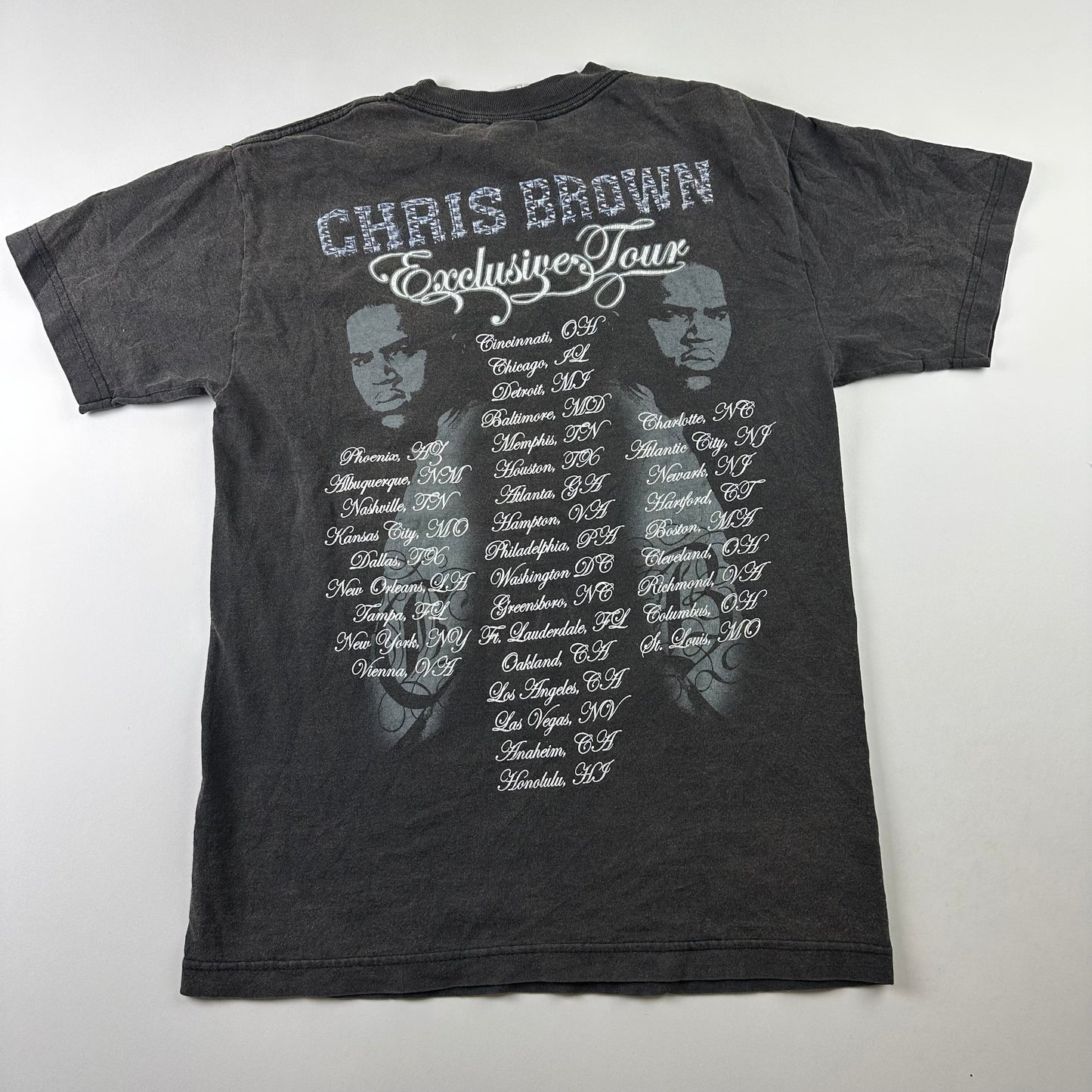 Vintage 2007 Chris Brown Shirt Small Exclusive Tour