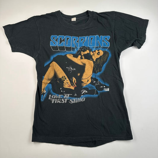 Vintage 1984 Scorpions Shirt Medium Love At First Sting