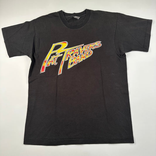 Vintage 90s Pat Travers Band Shirt Large 100% Rock