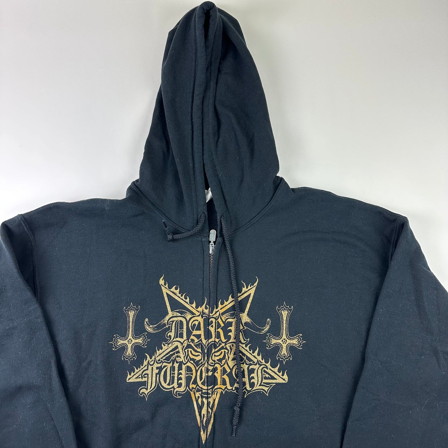 2009 Dark Funeral Zip Up Sweatshirt Large Angelus Exuro pro Eternus