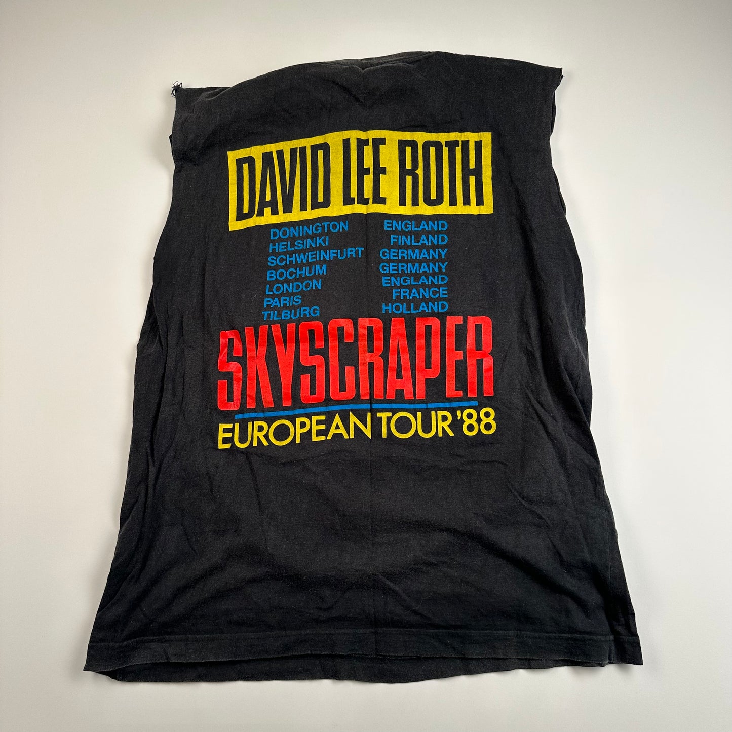 Vintage 1988 David Lee Roth Sleeveless Shirt Medium Skyscaper