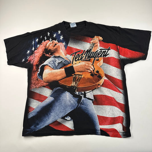 Vintage 2000 Ted Nugent Shirt XL All Over Print