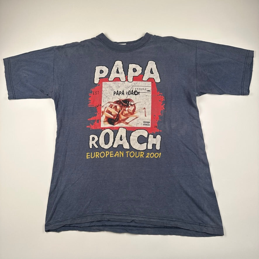 Vintage 2001 Papa Roach Shirt XL European Tour