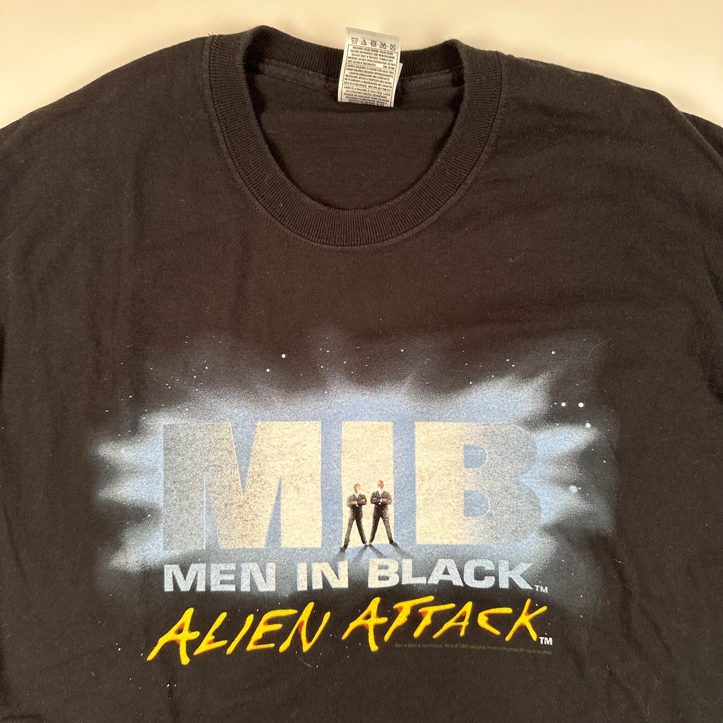 Vintage 2000 Men In Black Shirt XL Alien Attack