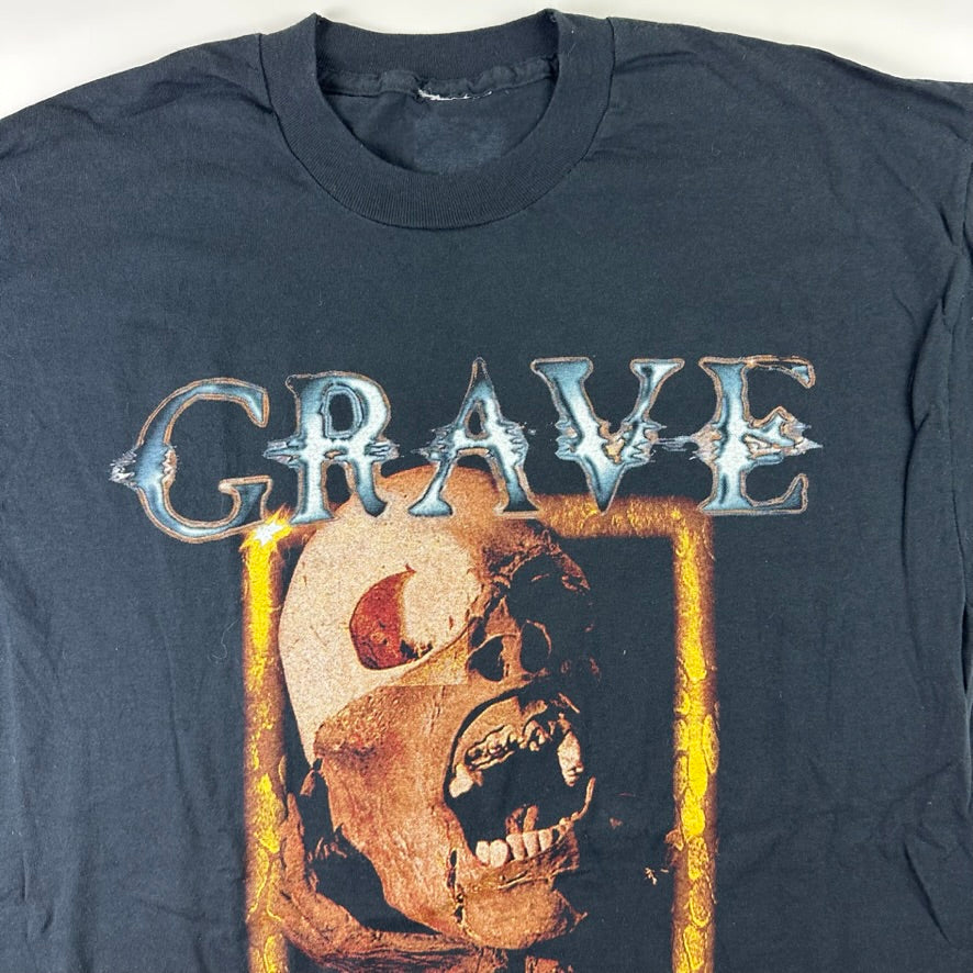 Vintage 1996 Grave Shirt Large Hating Life