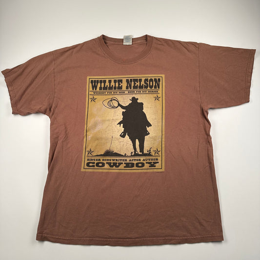 Vintage 2000s Willie Nelson Shirt XL Old Whiskey River