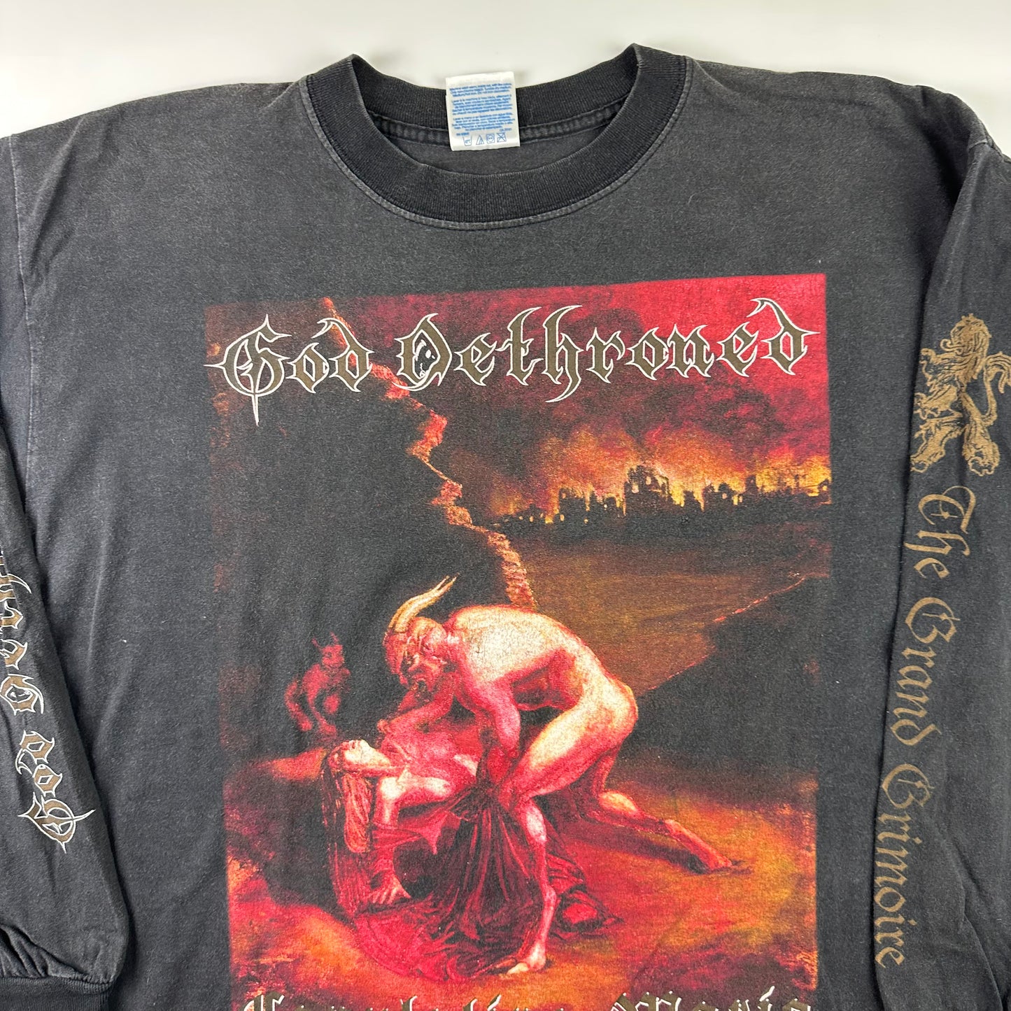 Vintage 2000 God Dethroned Long Sleeve Shirt XL Copulating Maria