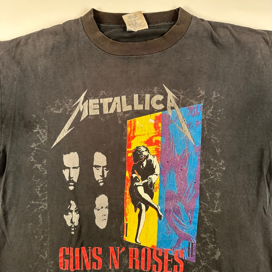 Vintage 1992 Metallica Guns N Roses Shirt Large