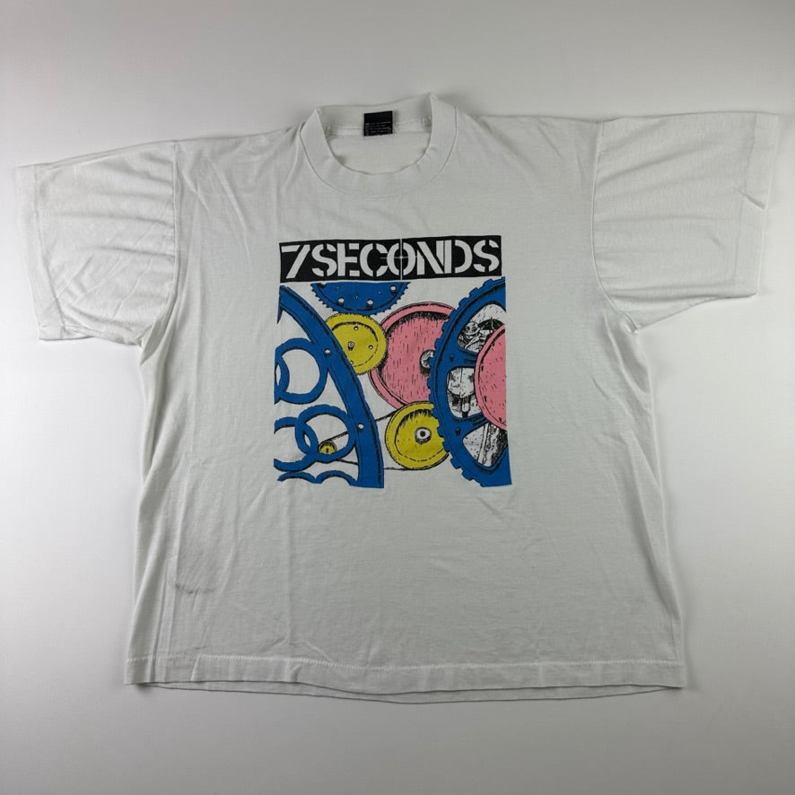 Vintage 80s 7 Seconds Shirt XL