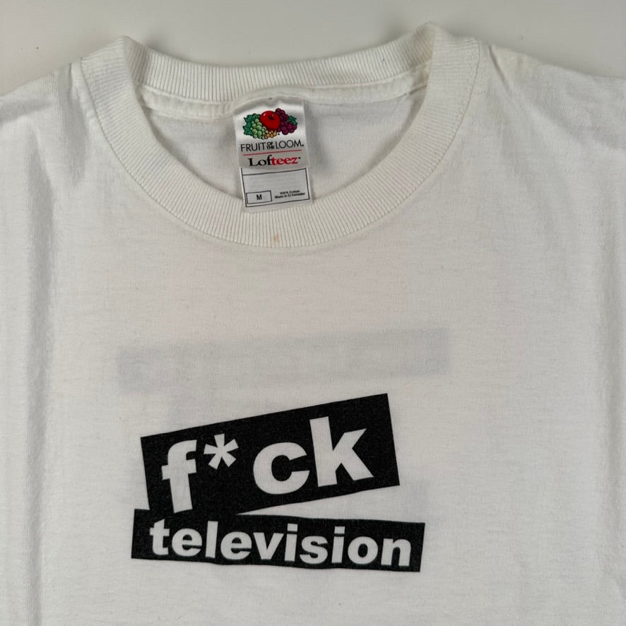 Vintage 2000s F*ck Television Shirt Medium Mania Tv