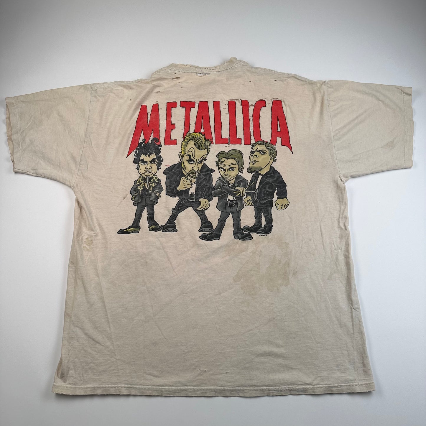 Vintage 1996 Metallica Shirt XL Cartoon