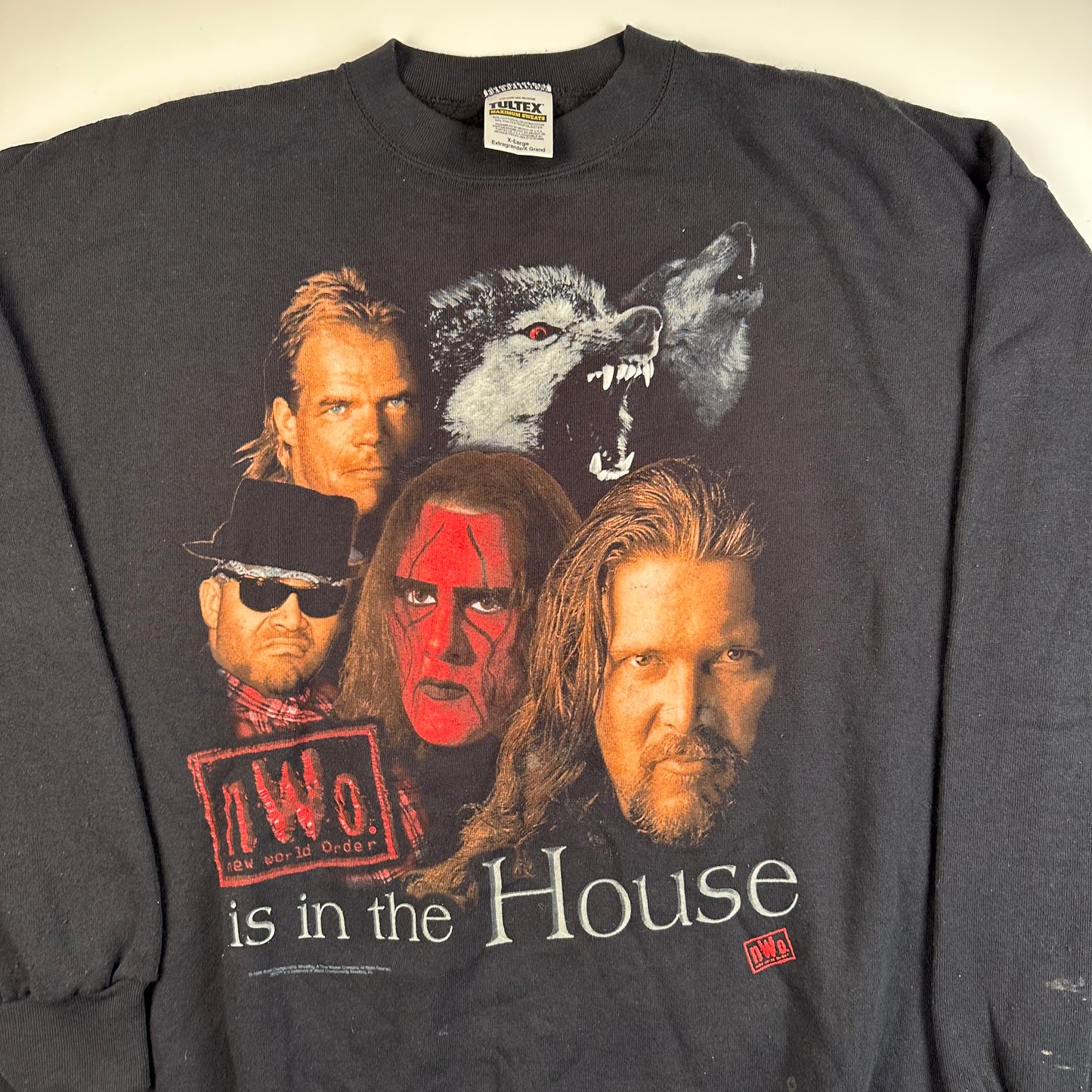 Vintage 90s NWO Crewneck Sweatshirt XL Is In The House New World Order