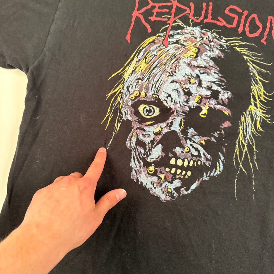 Vintage 2000s Repulsion Shirt XL Worm Infested