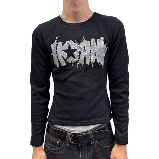 Vintage 2000s Korn Women’s Shirt Large Glitter