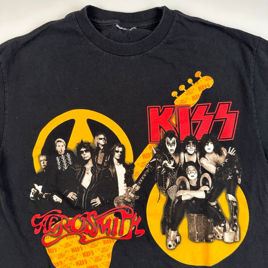 Vintage 2003 Kiss Aerosmith Shirt Medium