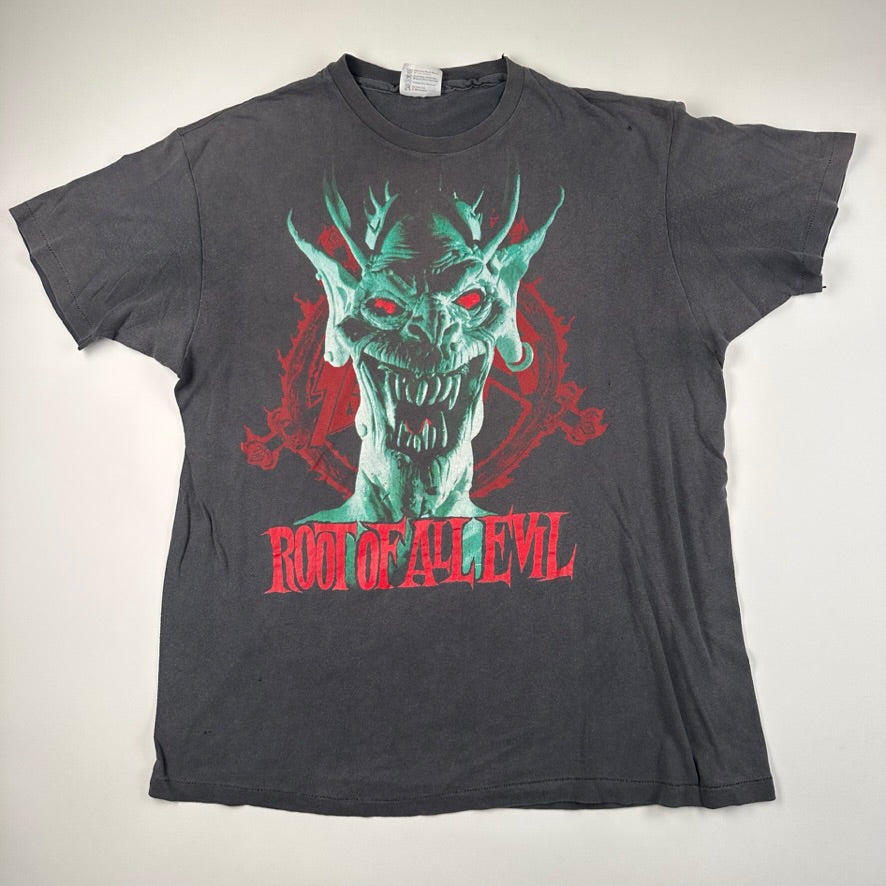 Vintage 1988 Slayer Shirt XL Root Of All Evil