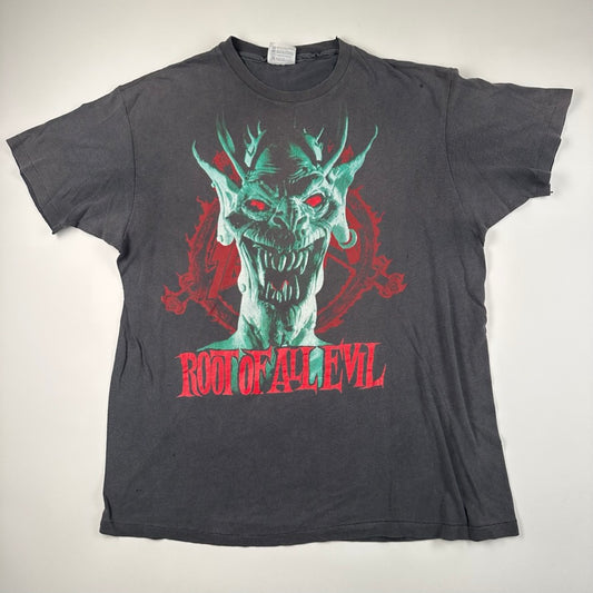 Vintage 1988 Slayer Shirt XL Root Of All Evil