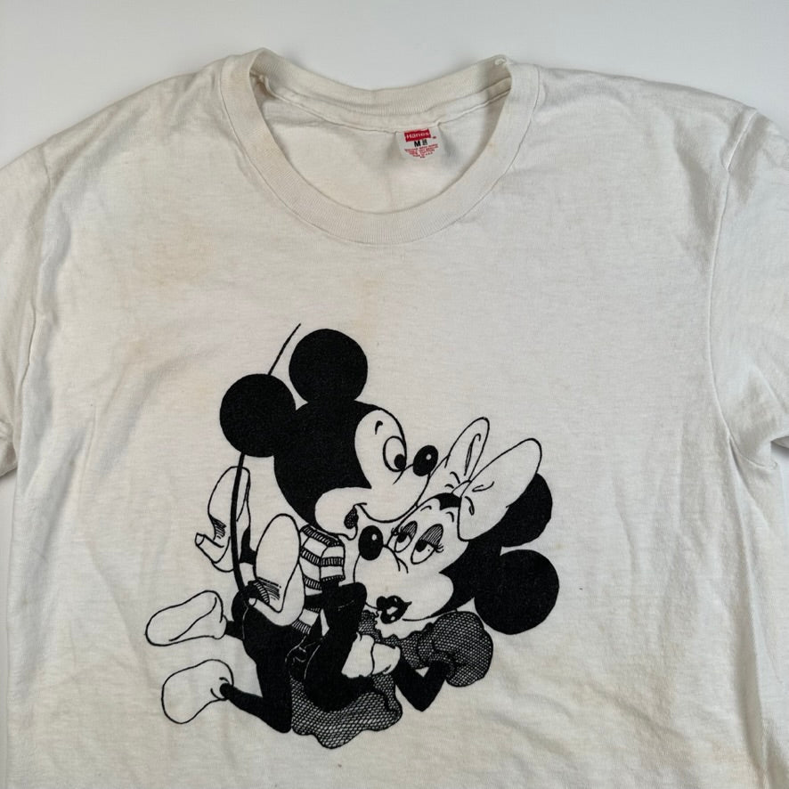 Vintage 80s Seditionaries Style Shirt Medium Mickey Minnie