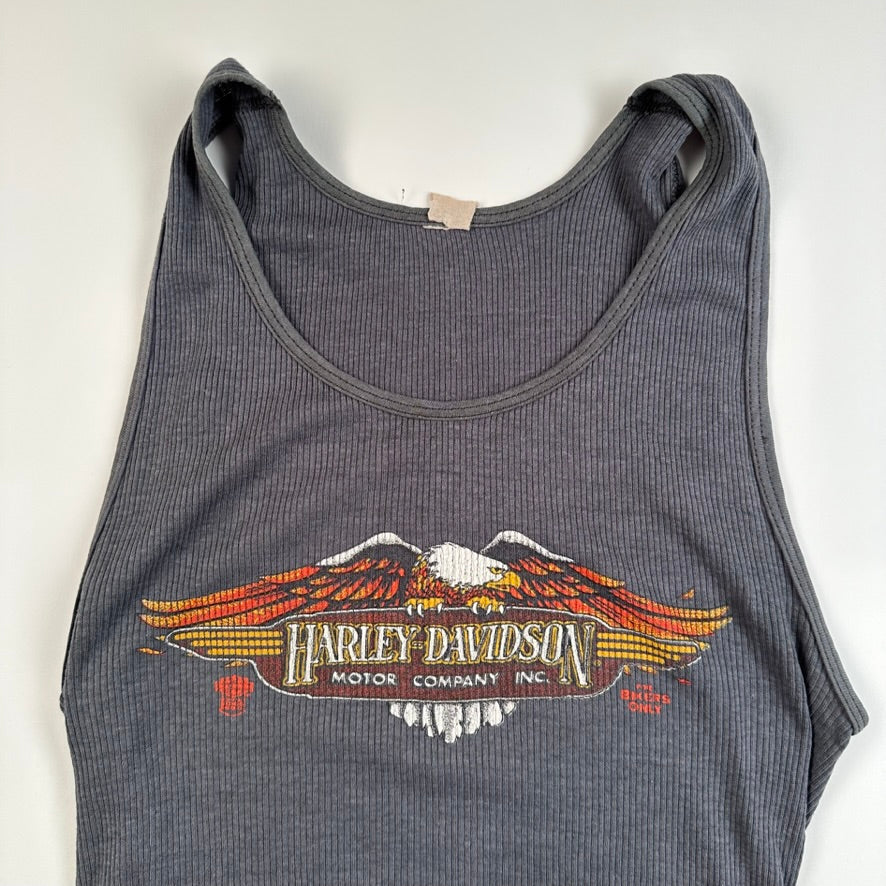 Vintage 80s Harley Davidson Womens Tank Top Shirt Small